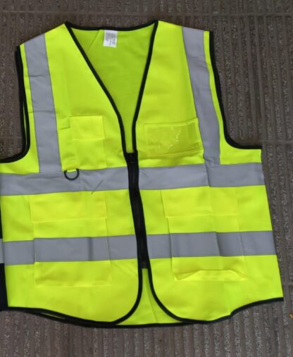 Chaleco reflectivo de trabajo con bolsillo y porta identificacion 600124