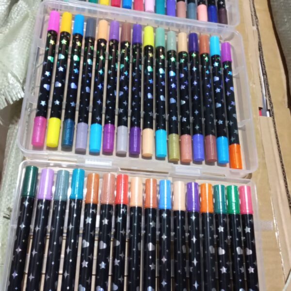 marcadores con brillo doble punta por 36 unidades