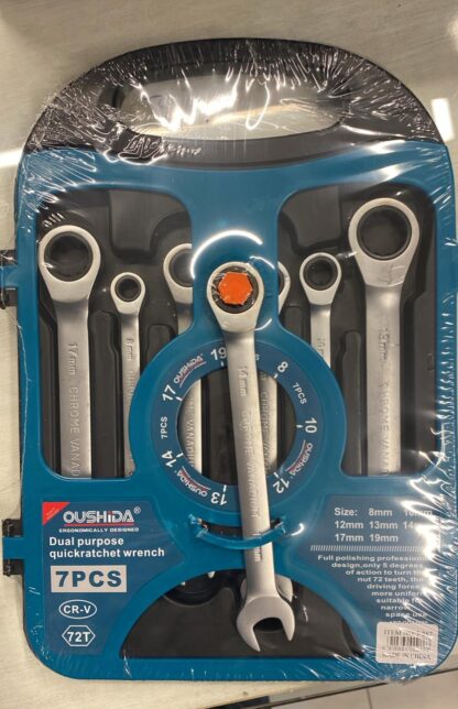 juego de 7 piezas llave combinada t-257