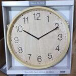 reloj de pared 12" simil madera modelo edu-1129