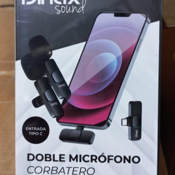 microfono corbatero doble dinax DXCORB2MIC