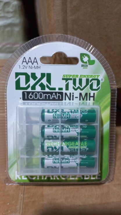 MXD02 PILAS RECARGABLE AAA 1600mAh pack por 4 unidades