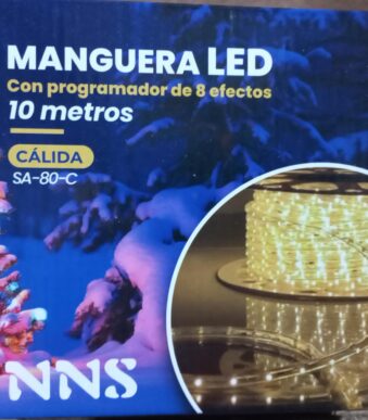 manguera led 10 metros modelo sa-80-c calida
