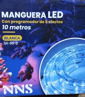 manguera led 10 metros modelo sa-80-b blanca