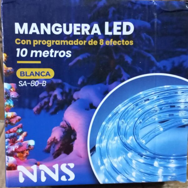 manguera led 10 metros modelo sa-80-b blanca