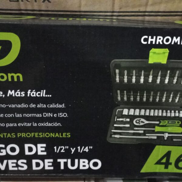 JUEGO DE LLAVE TUBO STARDOM 46 PIEZAS
