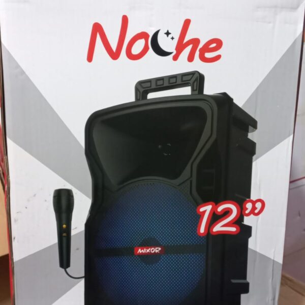 Parlante 12" con microfono mixor NOCHE