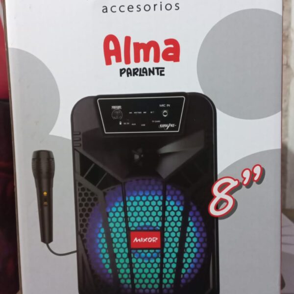 parlante mixor ALMA 8" con microfono