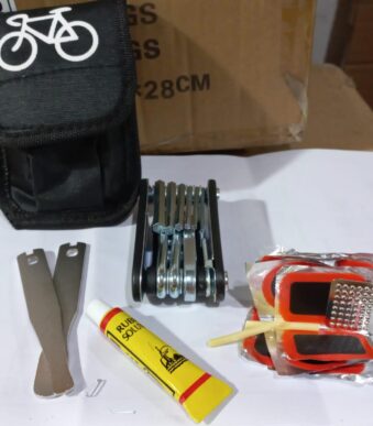 KIT DE REPARACION DE BICI CON ESTUCHE