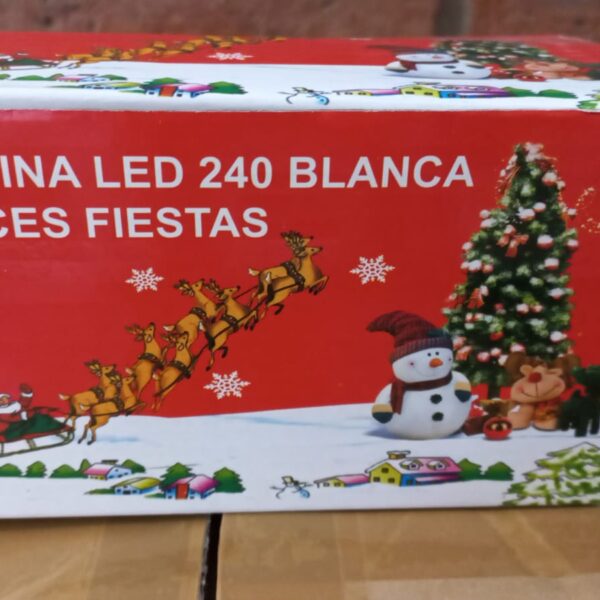POL22 POL-24 CORTINA 3x3m 240 LED BLANCO