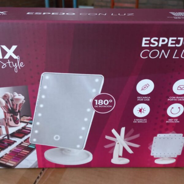 ESPEJO CON LUZ LED RECTANGULAR DINAX DXESPLUREC