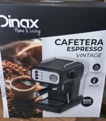 CAFETERA ESPRESSO VINTAGE 800W NEGRO/beige CAF800BA1 /a2