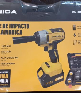 llave de impacto recargable onica con 2 baterias OA-HR728