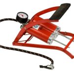 Inflador De Pie Con Manometro Moto Bici Pelota Doble Piston bn1780