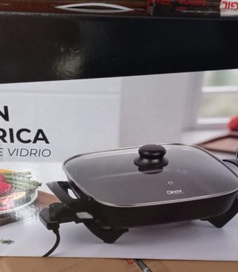 Olla Electrica DINAX PAELLERA ANTIADHERENTE  220v 1500w 3litros cuadrada sin caja