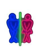 CARTEL NEON LED 698 BAÑOS 46X35 Codigo: 2-579