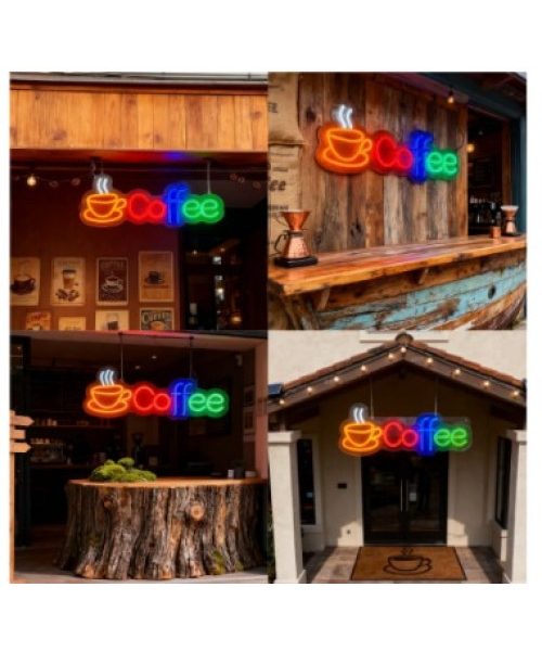 CARTEL NEON LED 694 COFFEE 43X17 Codigo: 2-575
