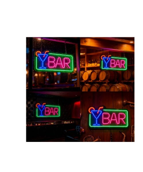 CARTEL NEON LED 692 BAR 43X22 Codigo: 2-573