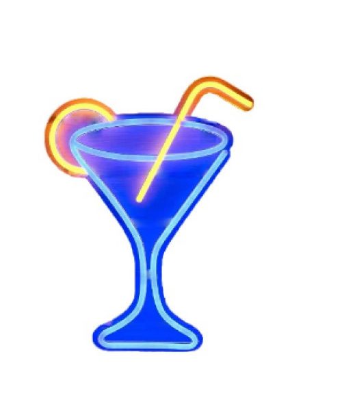 CARTEL NEON LED 689 COPA TRAGO 31X40 Codigo: 2-570