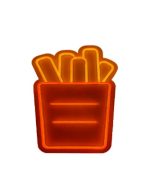CARTEL NEON LED 688 PAPAS FRITAS 30X42 Codigo: 2-569