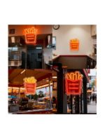 CARTEL NEON LED 688 PAPAS FRITAS 30X42 Codigo: 2-569