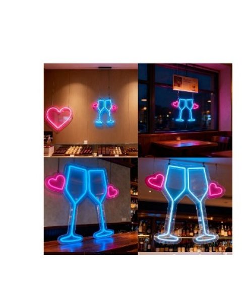 CARTEL NEON LED 687 BRINDIS 35X4