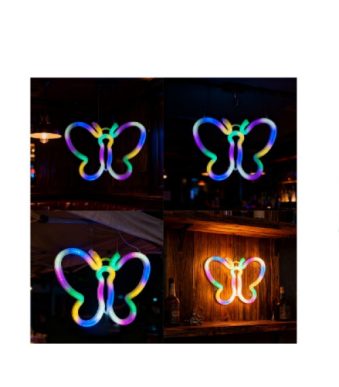 Luz neon mariposa 24cmx20cm