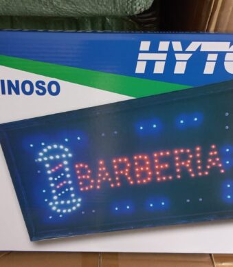 cartel luminoso "barberia"