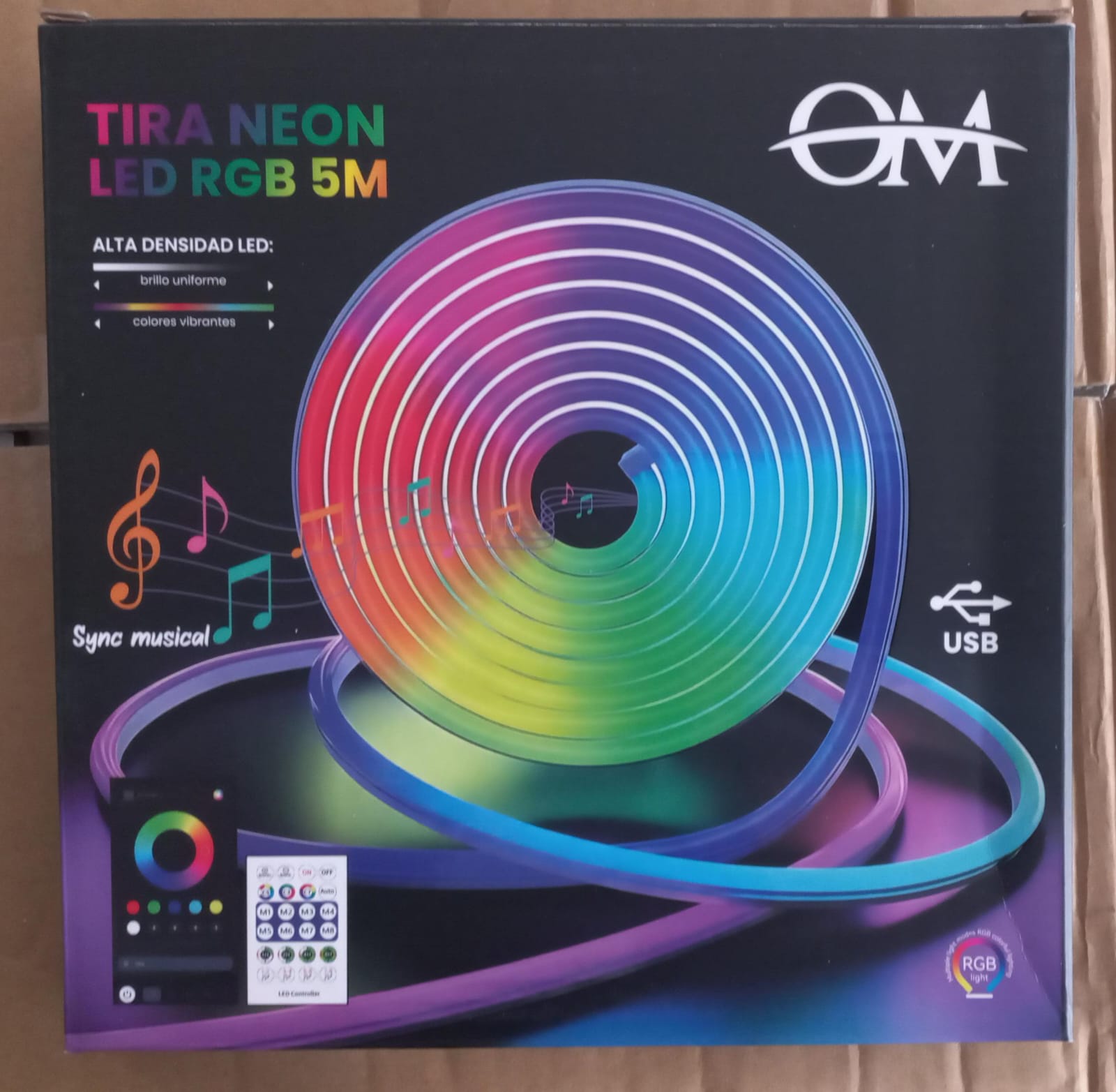 TIRA DE LED DE NEON RGB 5 M CON APLICACION TIRA DE LED DE NEON RGB 5 M CON APLICACION