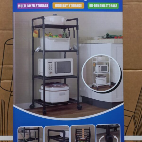 ORGANIZADOR RACK COCINA MICROONDAS CON RUEDAS MEDIANO DL 2269