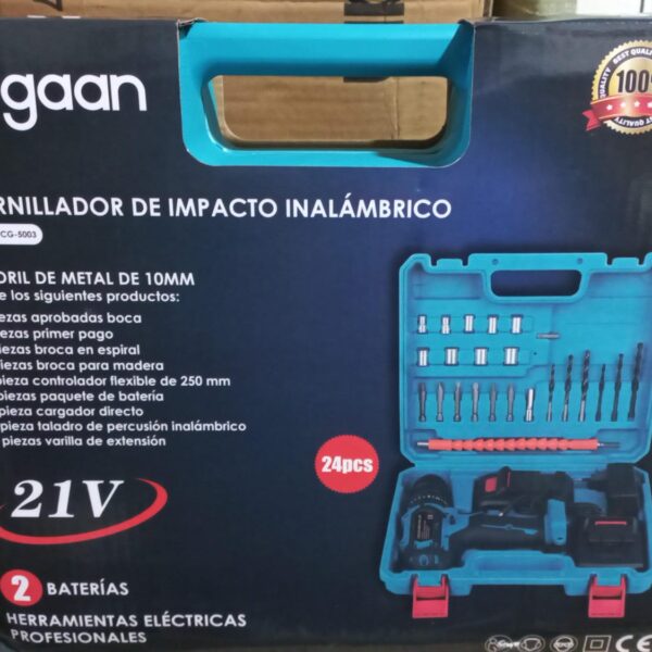 TALADRO ATORNILLADOR DE IMACTO OGAAN CG-5003 CON ACCESORIOS