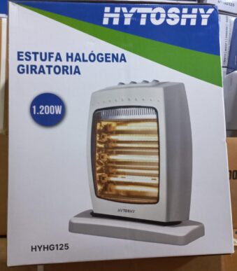 ESTUFA HALOGENA GIRATORIA 1200W 3 VELAS