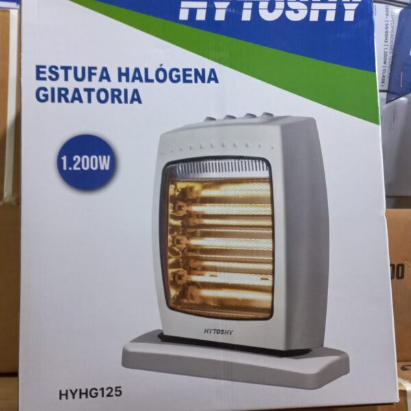 ESTUFA HALOGENA GIRATORIA 1200W 3 VELAS