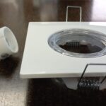 SPOT COMPLETO FACECLIP CUADRADO BLANCO C/GU10