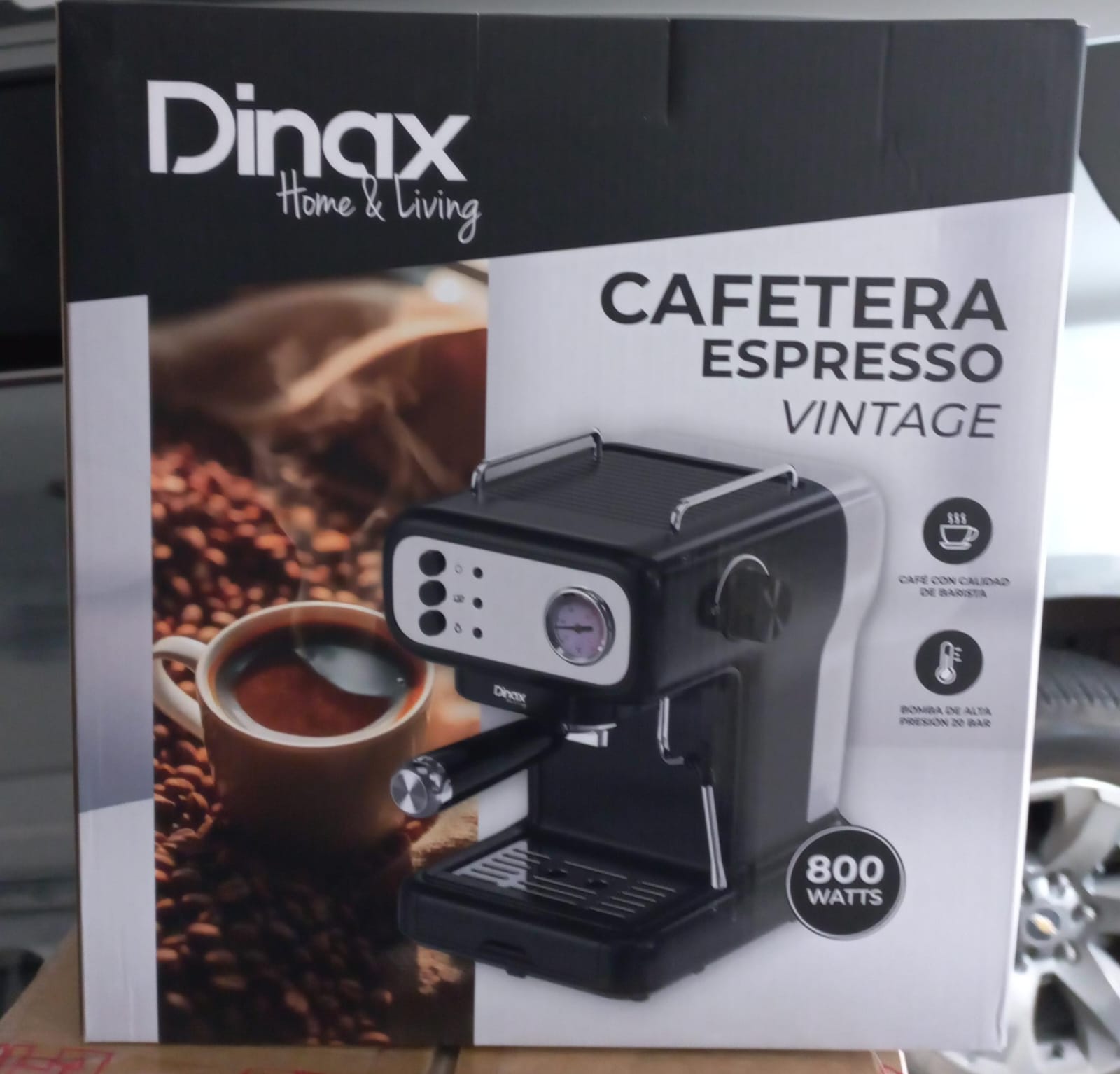 CAFETERA ESPRESSO VINTAGE 800W NEGRO CAF800BA1 CAFETERA ESPRESSO VINTAGE 800W NEGRO CAF800BA1