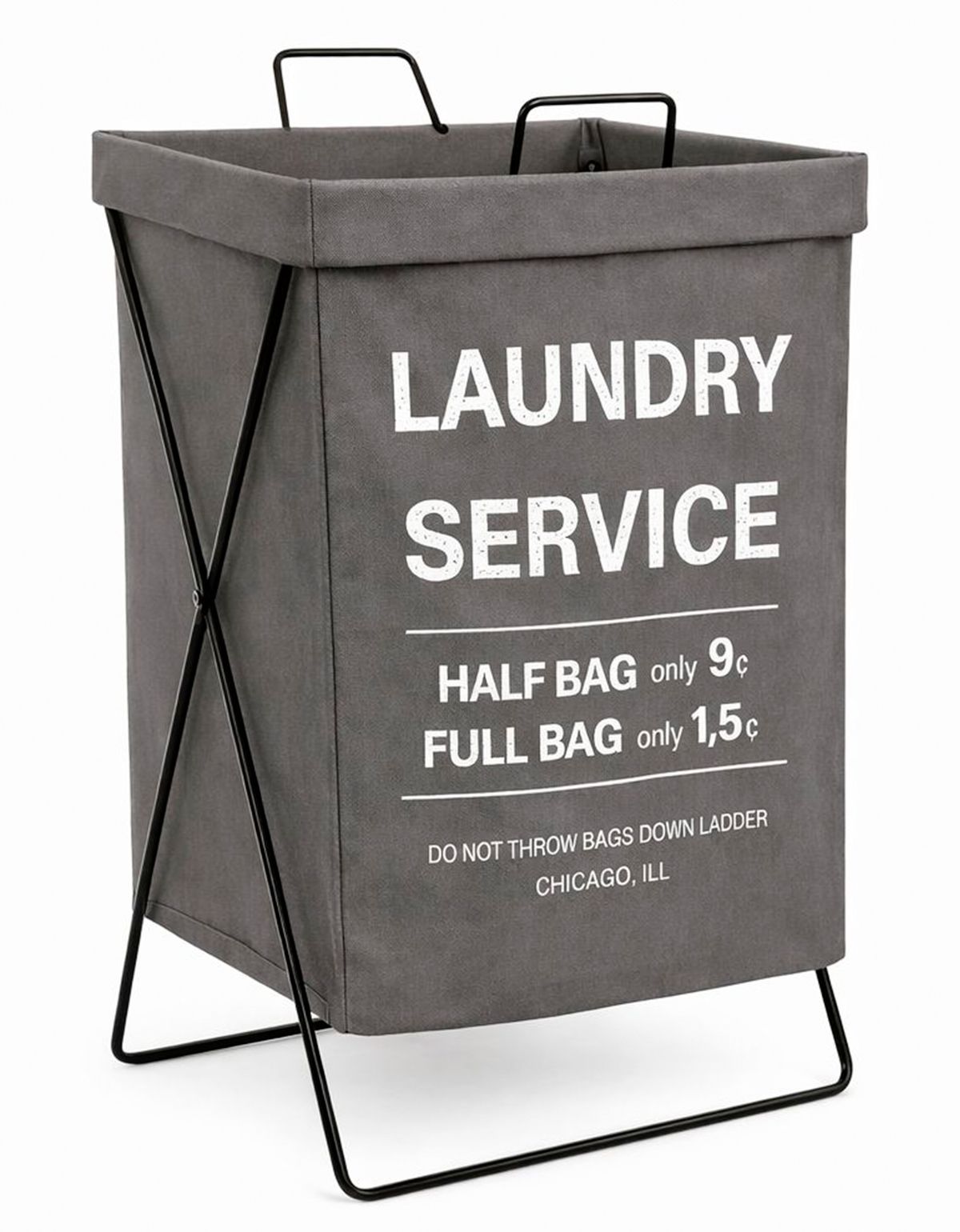 CESTO DE ROPA GRIS LAUNDRY SERVICE - 36 X 32 X 54 CM - CD29200B CESTO DE ROPA GRIS LAUNDRY SERVICE - 36 X 32 X 54 CM - CD29200B