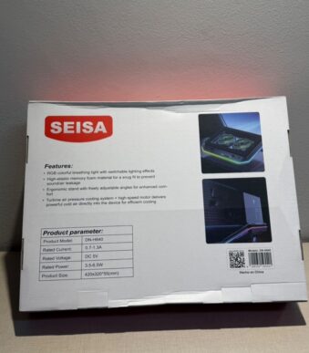 COOLER PARA 15.6"-18.3" 2VENT VERDE+LED RGB+SPORTE DE CELU+USB+TIPO-C - DN-H640