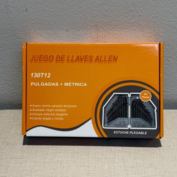 JUEGO DE LLAVE ALLEN 30 PIEZAS - 130T12