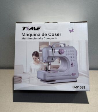 MÁQUINA DE COSER DE 12 PUNTADAS DOBLE REBOBINADO TIME C-91089