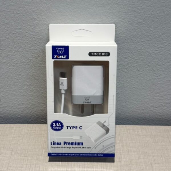 CARGADOR TIME 3.1 TIPO C 2USB - TMCC818