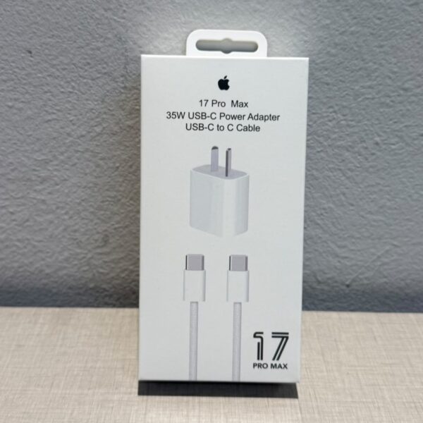 CARGADOR IPHONE 17 PRO MAX - CABLE USB Y CABLE C-C