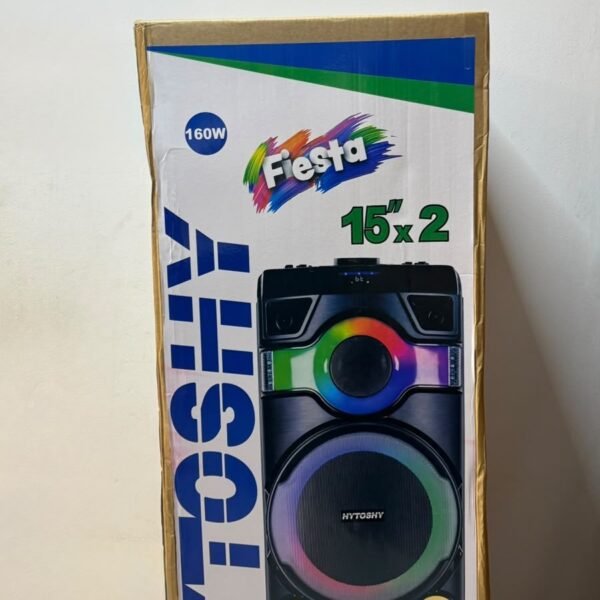 PARLANTE TORRE HYTOSHY FIESTA 2 X 15 PULGADAS HY-W1502 SIN DESCUENTO