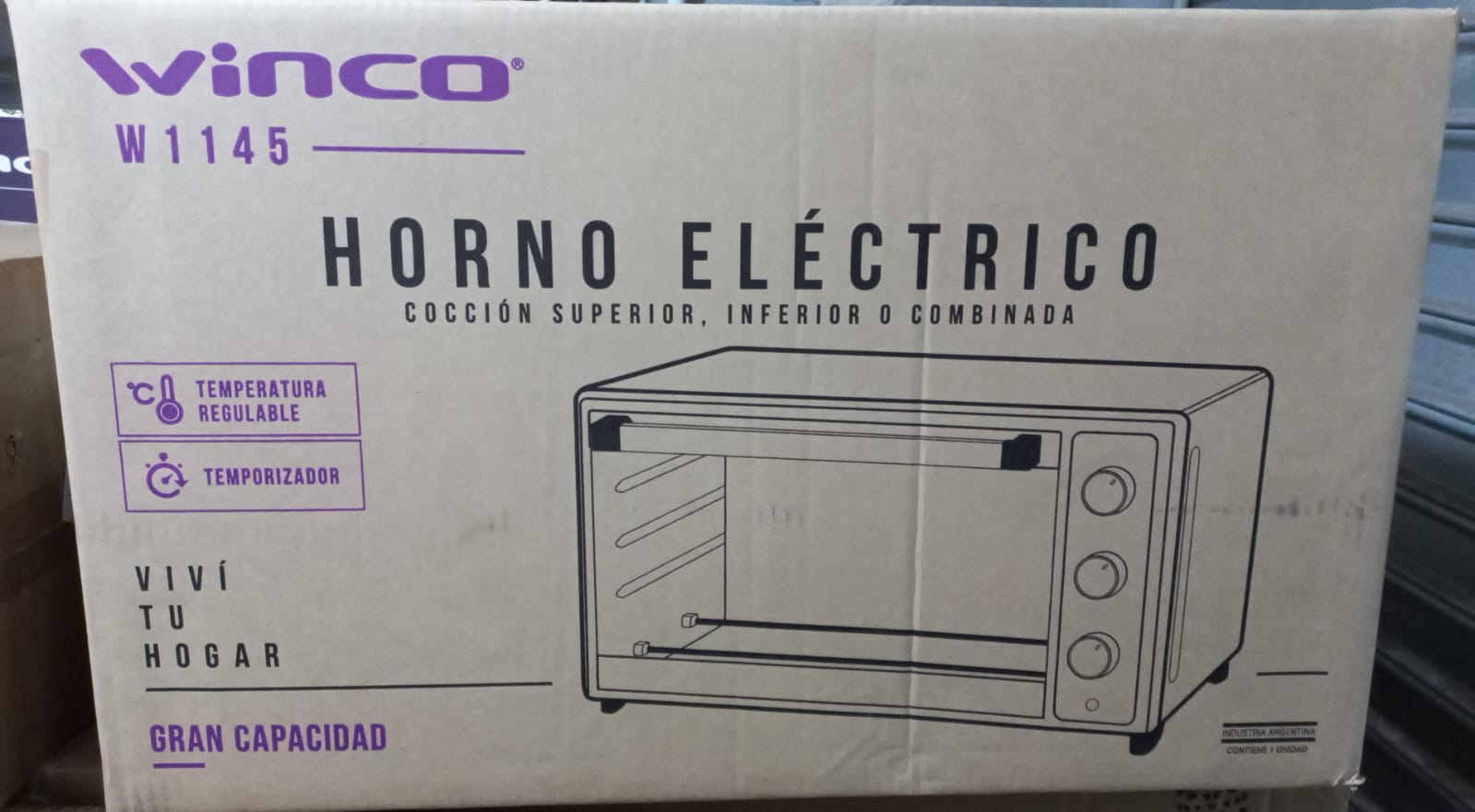 HORNO ELECTRICO WINCO W1145 45lts NNEGRO 2000W HORNO ELECTRICO WINCO W1145 45lts NNEGRO 2000W