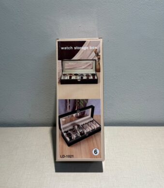 Estuche Para Reloj Exhibidor Caja Para Relojes 6 Espacios