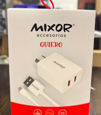 cargador mixor quiero 5.1 am 2 usb cable separado TIPO C