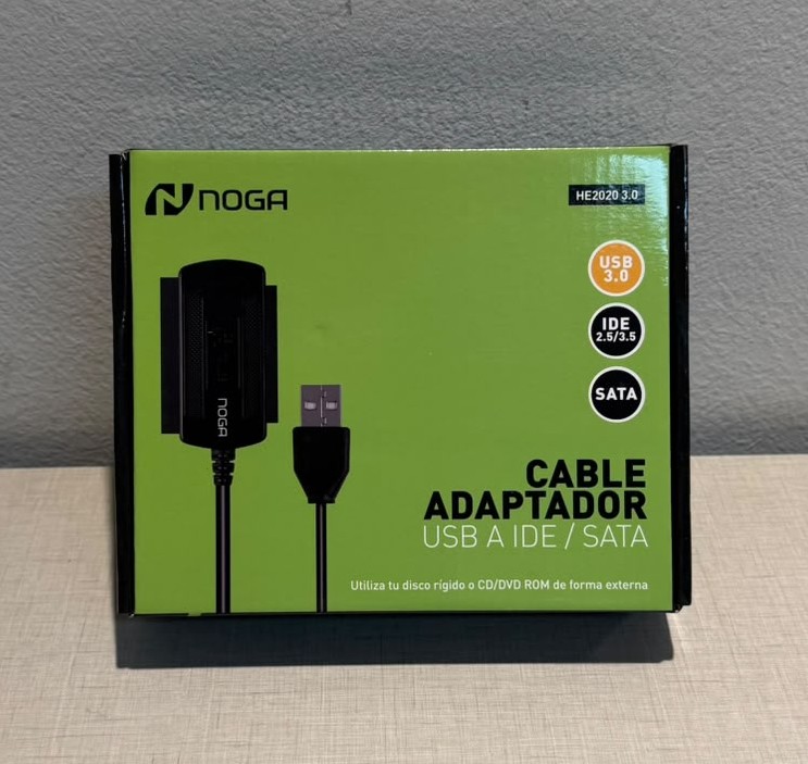 CABLE ADAPTADOR USB 3.0 A IDE/SATA HE-2020 NOGA CABLE ADAPTADOR USB 3.0 A IDE/SATA HE-2020 NOGA