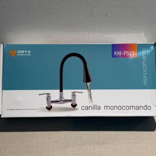 griferia de cocina flexible doble comando KM-P513