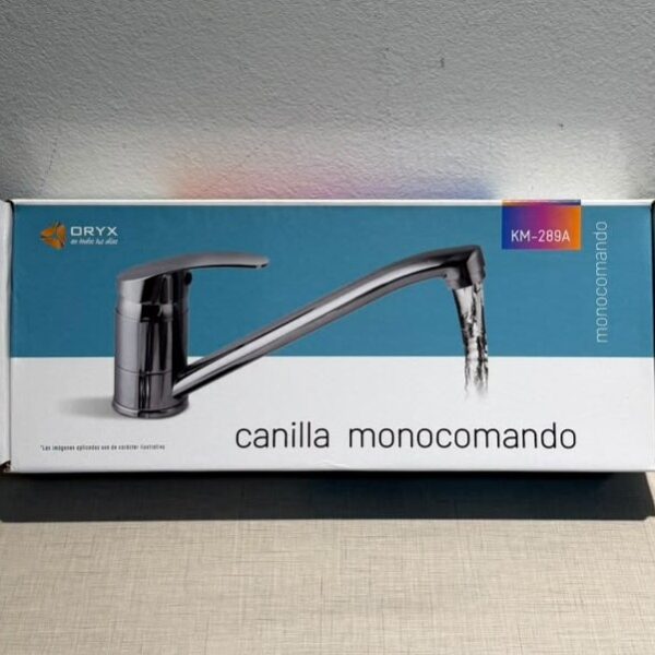 GRIFERIA DE COCINA CANILLA MONOCOMANO  PICO LARGO KM-289A