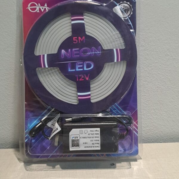 KIT TIRA DE LED TIPO NEON 5 M BLANCO FRIO