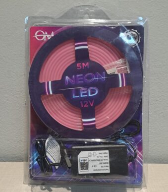 kit tira de led tipo neon 5 m rosa